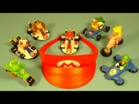 Mario Kart 8 McDonald's toy Mario visor Box Art