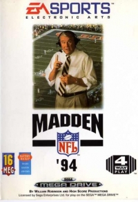 Madden NFL '94 Box Art