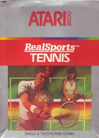 RealSports Tennis (Atari, Inc) Box Art