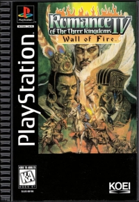 Romance of the Three Kingdoms IV: Wall of Fire (long box) Box Art