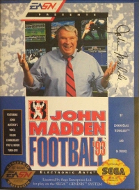 John Madden Football '93 (Limited Edition) Box Art