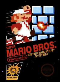 Super Mario Bros. (3 screw cartridge) Box Art
