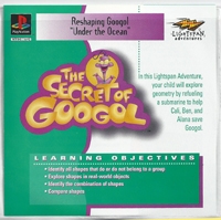 Lightspan Educational Disc: The Secret of Googol: Reshaping Googol: Under the Ocean Box Art