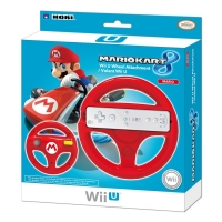 Hori Wii U Wheel Attachment - Mario Kart 8 (Mario) Box Art
