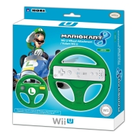 Hori Wii U Wheel Attachment - Mario Kart 8 (Luigi) Box Art