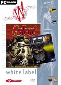 Fallout / Fallout 2 - White Label Box Art