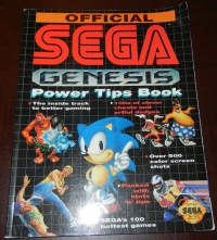 Official Sega Genesis Power Tips Book Box Art