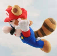 Super Mario Flying Raccoon Tanooki Mario Plush Doll Box Art
