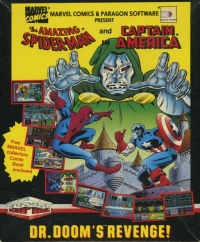 Spider-Man and Captain America in Doctor Doom's Revenge Box Art