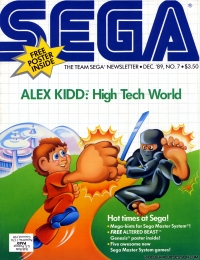 Team Sega Newsletter Dec. '89, The Box Art