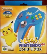 Nintendo 64 Controller (Pikachu Blue) Box Art