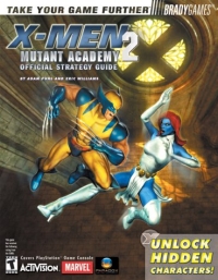 X-Men Mutant Academy 2 Official Strategy Guide (Brady Games) Box Art