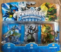 Skylanders: Spyro's Adventure - Zap / Hex / Dino-Rang [EU] Box Art