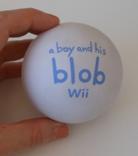 Boy and His Blob Stress Ball, A Box Art