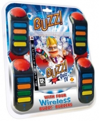 Buzz! Quiz TV (with Four Wireless Buzz! Buzzers) Box Art