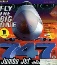 747 Jumbo Jet for Microsoft Flight Simulator 98 and 95 Box Art