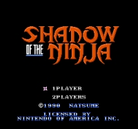 Shadow of the Ninja Box Art