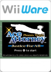 Phoenix Wright: Ace Attorney: Justice For All Box Art
