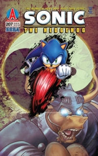 Sonic the Hedgehog #207 Box Art