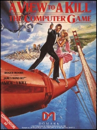 View to a Kill, A: The Computer Game (cassette) Box Art