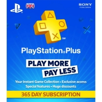 PlayStation Plus 365 Day Subscription Box Art