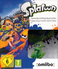 Splatoon (Game disc + Inkling Squid amiibo) Box Art