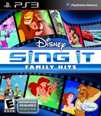 Disney Sing it Family Hits Box Art