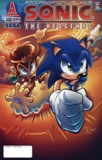 Sonic the Hedgehog #202 Box Art