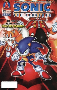 Sonic the Hedgehog #205 Box Art