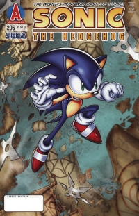 Sonic the Hedgehog #206 Box Art