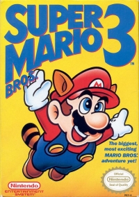 Super Mario Bros. 3 (Bros. text left) Box Art