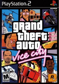 Grand Theft Auto: Vice City (Manufactured and printed in the U.S.A.) Box Art