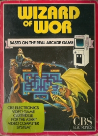 Wizard of Wor (yellow text label) Box Art