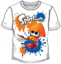 Splatoon - Orange Squid and Splats T-Shirt Box Art