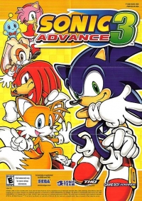 Sonic Advance 3 Poster Box Art