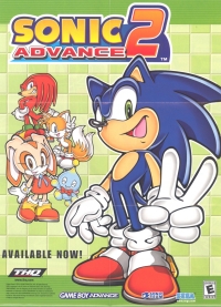 Sonic Advance 2 Poster Box Art