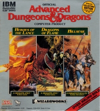 Advanced Dungeons & Dragons: Heroes of the Lance / Dragons of Flame / Hillsfar (5.25