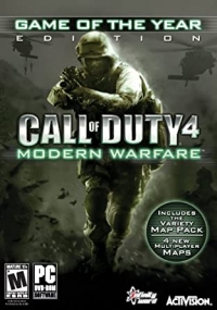 Call of Duty 4 Modern Warfare Game Of The Year Edition Box Art