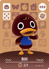Animal Crossing - #033 Bill  [NA] Box Art