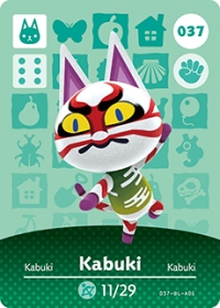 Animal Crossing - #037 Kabuki  [NA] Box Art