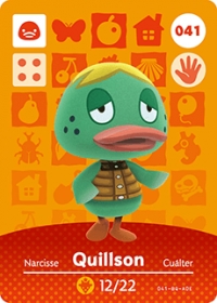 Animal Crossing - #041 Quillson  [NA] Box Art