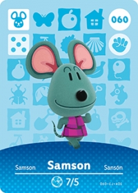 Animal Crossing - #060 Samson  [NA] Box Art