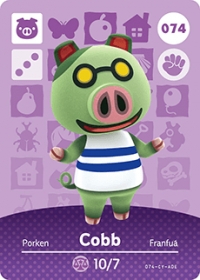 Animal Crossing - #074 Cobb  [NA] Box Art