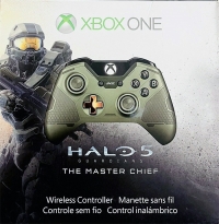 Microsoft Wireless Controller 1697 - Halo 5: Guardians (The Master Chief) Box Art
