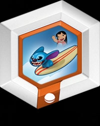 Hangin' Ten Stitch With Surfboard - Disney Infinity Power Disc [NA] Box Art