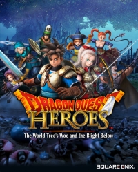 Dragon Quest Heroes the World Trees Woe and the Blight Below cloth banner Box Art