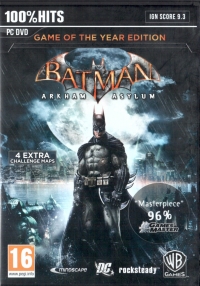 Batman: Arkham Asylum: Game of the Year Edition - 100% Hits Box Art