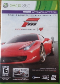 Forza Motorsport 4 - Racing Game of the Year Edition Box Art