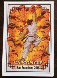 Capcom Cup San Francisco 2015 double-sided poster/program Box Art