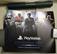 PlayStation Experience 2015 poster in special tube Box Art